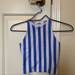 American Apparel Striped Cropped Tank